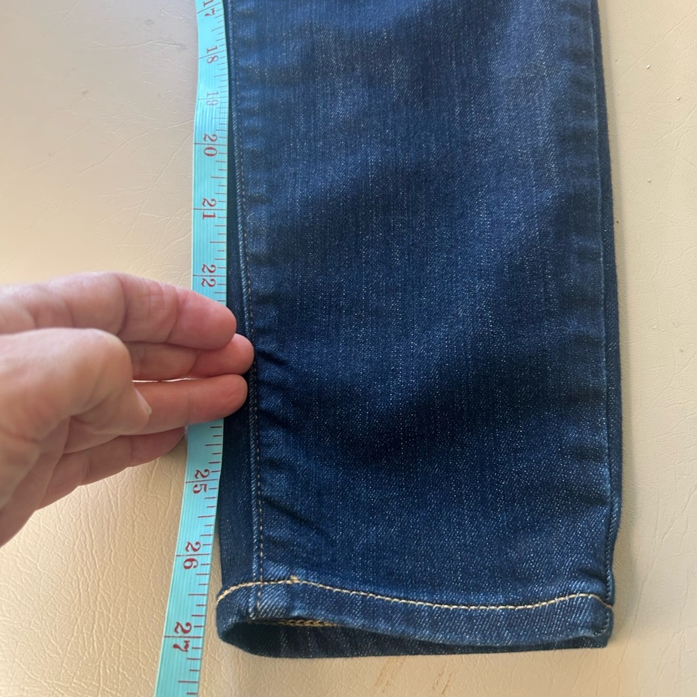 Athleta Sculptek Skinny Jeans Midnight Blue Denim Jeans Womens Size 10P Athletic - Picture 12 of 14